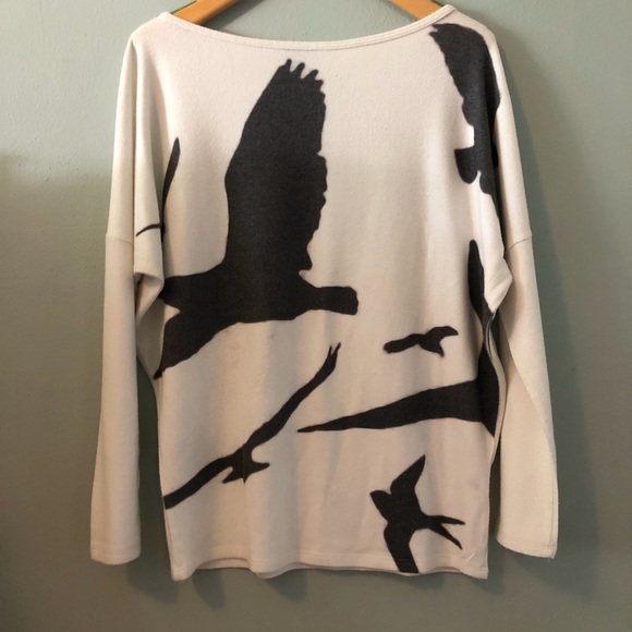 Go Couture Sweaters - Go Couture printed dolman tunic shirt Go Couture Sweaters - Go Couture printed dolman tunic shirt